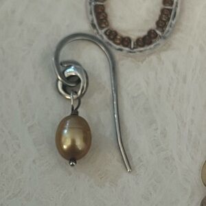 Silpada SINGLE EARRING ONLY Copper Pearl Earring